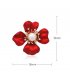 XSB250 - Trendy Artistic Red Flower Brooch